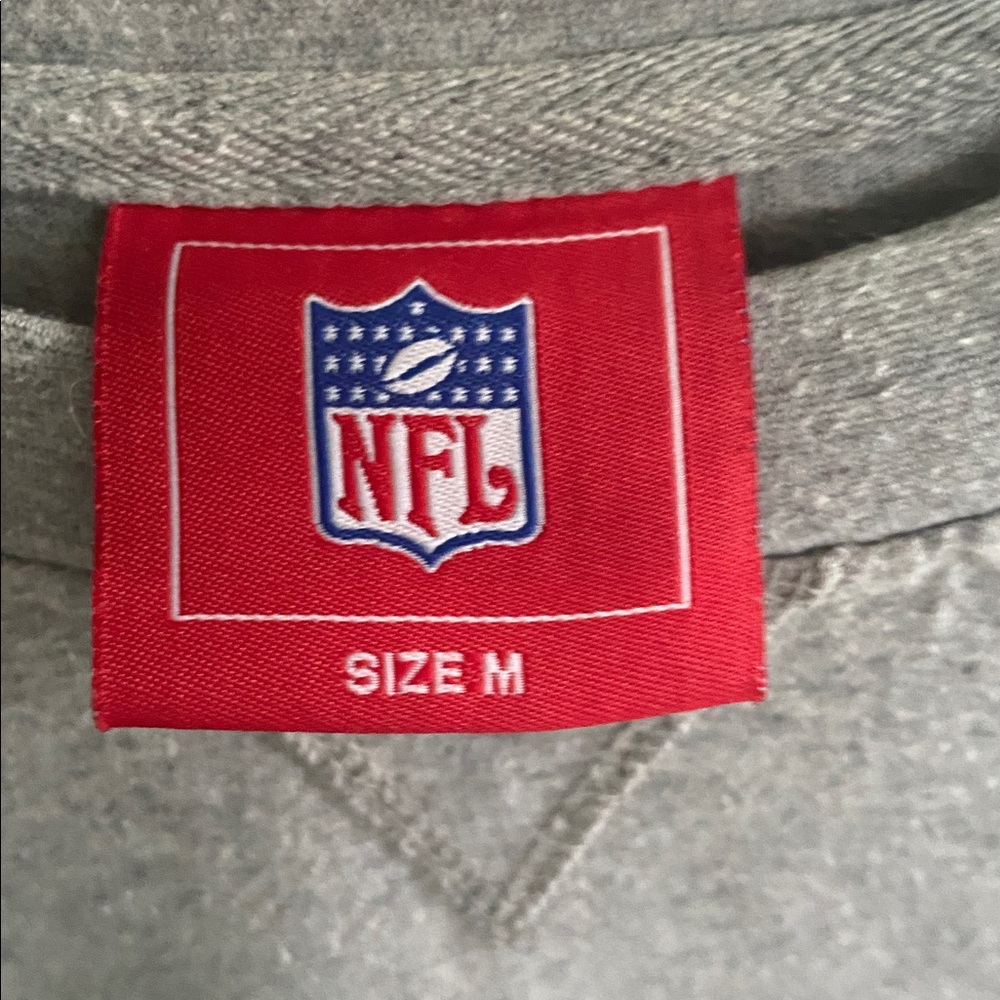 Vintage Gray Patriots Football Long Sleeve Shirt - Picture 3 of 3